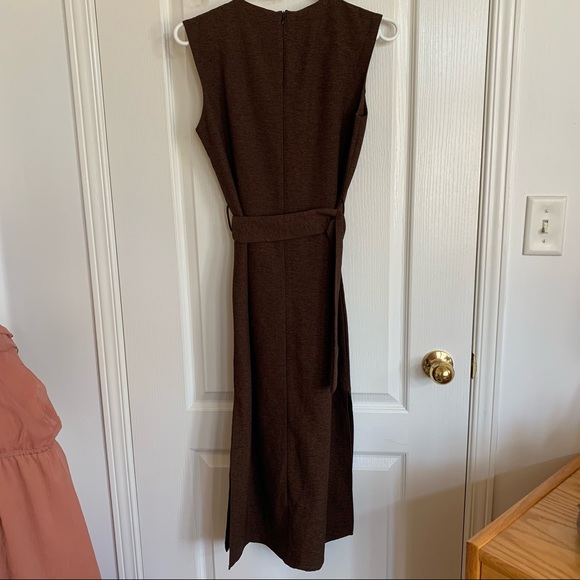 Forever21 Contemporary Brown Belted Shift Dress XS - Picture 3 of 10